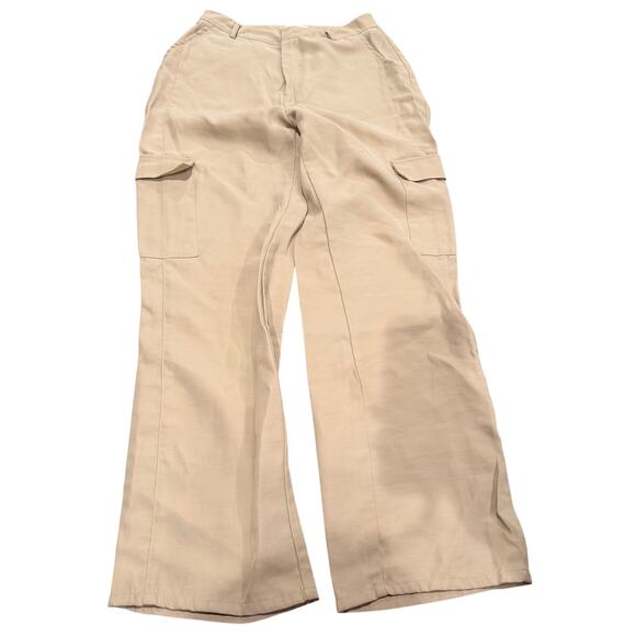 Naf Naf Paris Pants - Naf Naf Paris Khaki Straight Cargo Pants Size EU 8 US 4